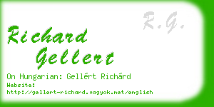 richard gellert business card