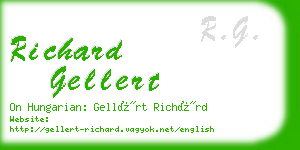 richard gellert business card